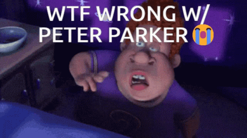 Cartoon Character WTF Wrong With Peter Parker GIF