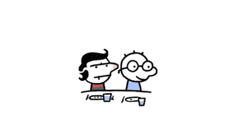 Cartoon Characters Asking What Is Lingus