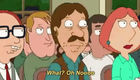 Cartoon Characters Asking What Oh No GIF