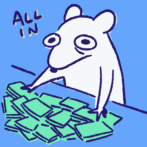 Cartoon Characters at Free Money Stand