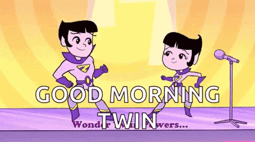 Cartoon Characters Dancing and Saying Good Morning