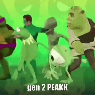 Cartoon Characters Dancing Gen 2 Peakk GIF