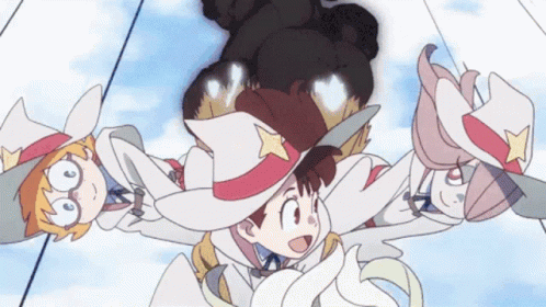 Cartoon Characters Flying in Air
