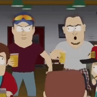 Cartoon Characters Holding Beer Mugs GIF