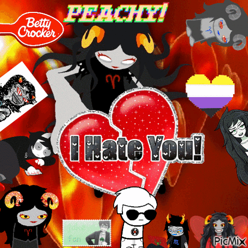 Cartoon Characters I Hate You