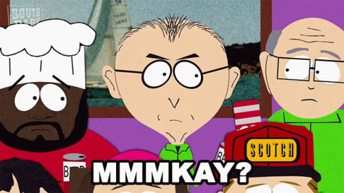 Cartoon Characters Including Man In Scotch Hat GIF