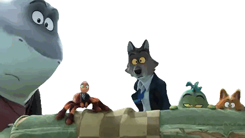 Cartoon Characters Including Wolf