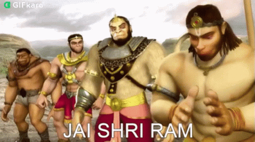 Cartoon Characters Jai Shri Ram GIF