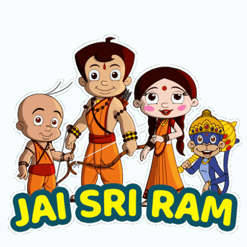 Cartoon Characters Jai Sri Ram