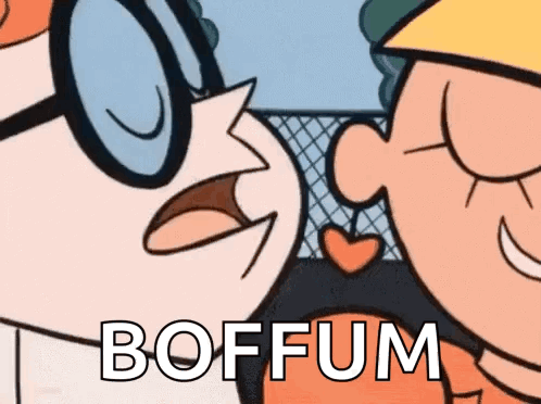 Cartoon Characters Kissing Boffum