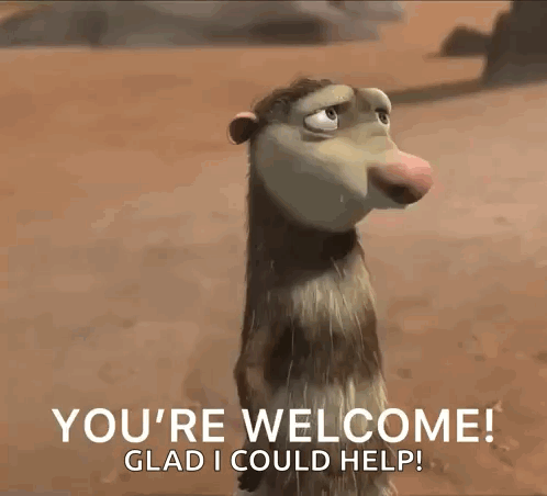 Cartoon Characters Looking at Each Other