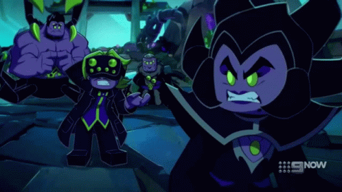 Cartoon Characters Next to Each Other