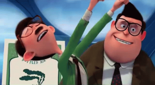 Cartoon Characters Next to Each Other