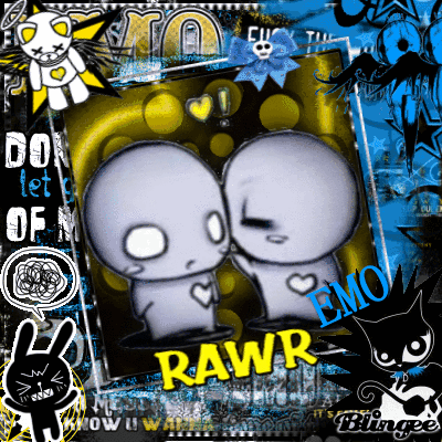 Cartoon Characters Rawr Emo
