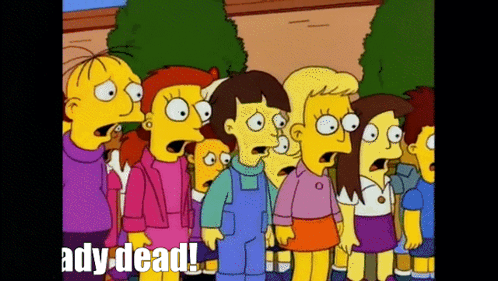 Cartoon Characters Saying Ady Dead