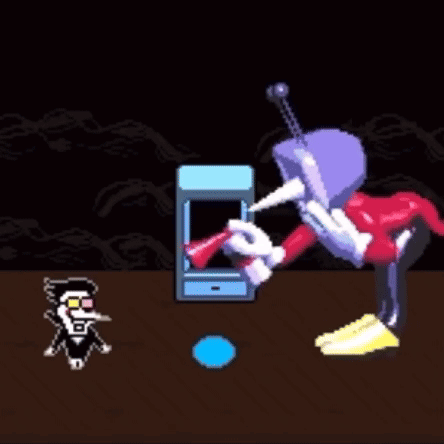 Cartoon Characters Shaking Hands In Game GIF