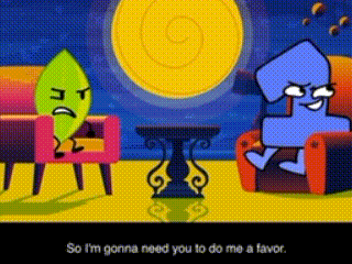 Cartoon Characters Sitting So I'm Gonna Need You To Do Me A Favor GIF