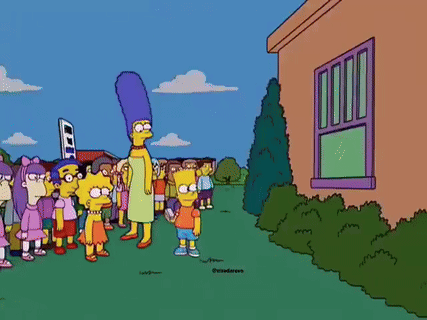 Cartoon Characters Standing by CTX Sign