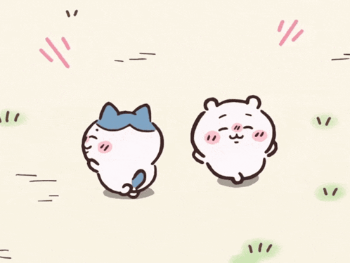 Cartoon Characters Standing In Field GIF