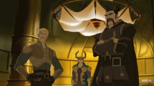 Cartoon Characters Standing Marvel HQ GIF