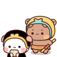 Cartoon Characters Standing Together