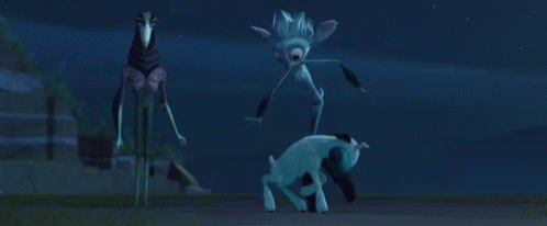 Cartoon Characters Standing Together