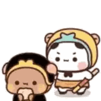 Cartoon Characters Standing Together