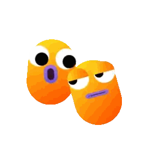 Cartoon Characters with Big Eyes and Open Mouths
