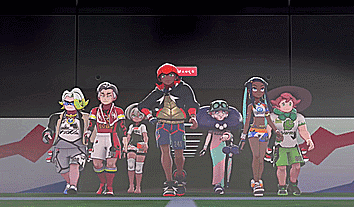 Cartoon Characters With Red Warning Sign