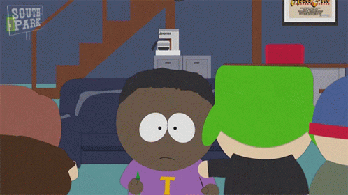 Cartoon Characters With South Park Sign GIF
