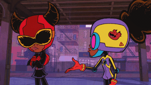 Cartoon Characters With Tomato Helmet