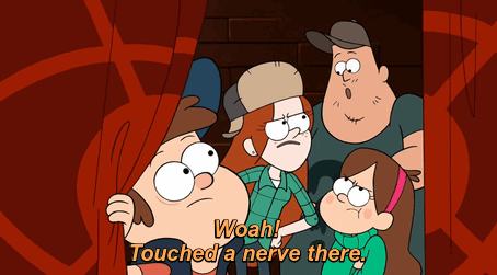 Cartoon Characters Woah Touched a Nerve There