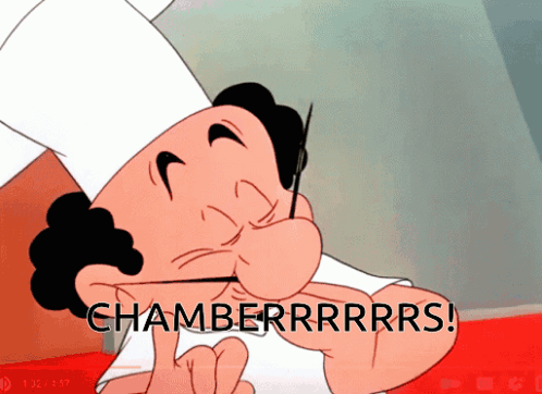 Cartoon Chef With Chamberrrrrrs