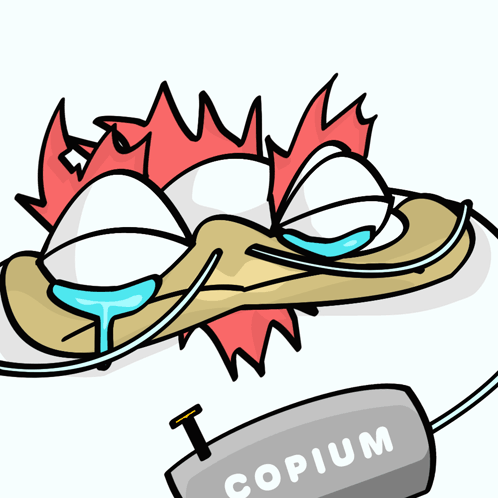 Cartoon Chicken Copium