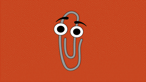 Cartoon Clippy Thank You For Sharing GIF
