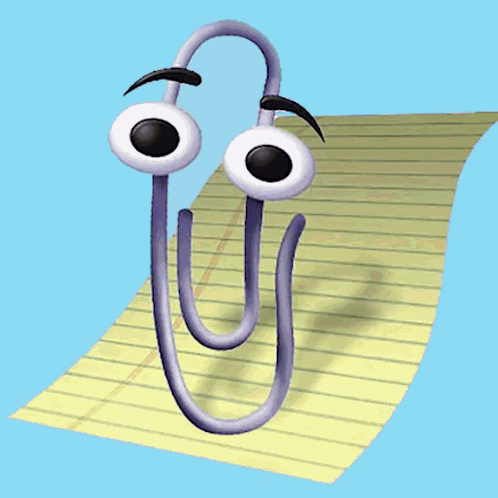 Cartoon Clippy Transition GIF