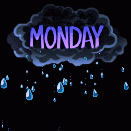 Cartoon Cloud With Monday