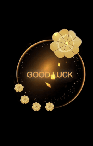 Cartoon Clover Saying Good Luck Today Judy
