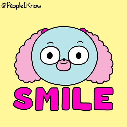 Cartoon Clown With Smile Text