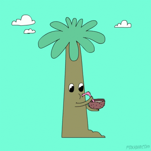 Cartoon Coconut Tree GIF