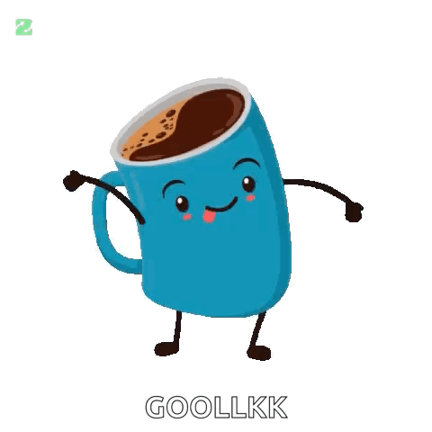 Cartoon Coffee Cup with Arms and Legs
