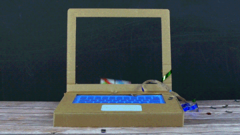 Cartoon Computer Gift GIF