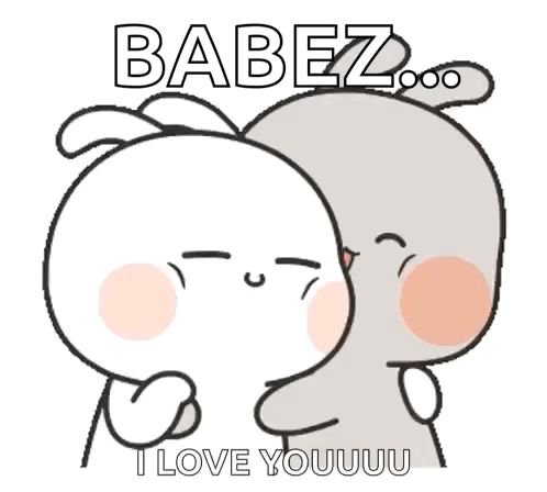 Cartoon Couple Hugging Babez I Love Youuu