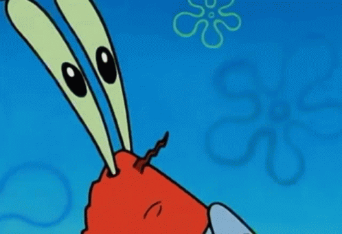 Cartoon Crab Saying Oh No