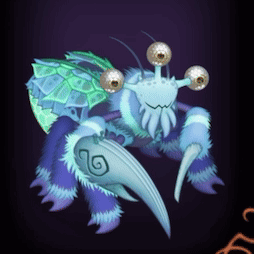 Cartoon Crab with Turtle Shell