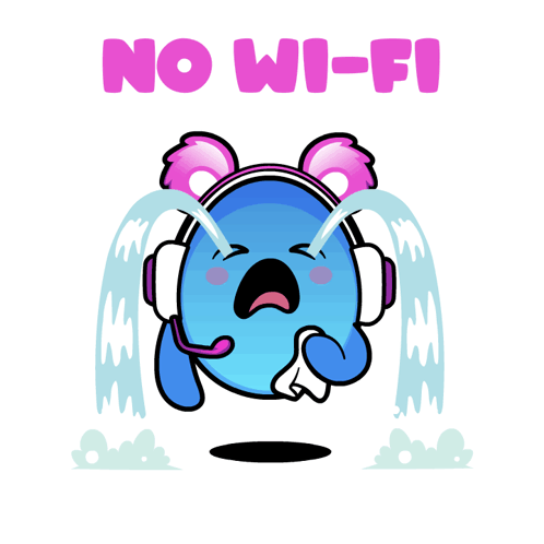 Cartoon Crying No Wi-Fi GIF