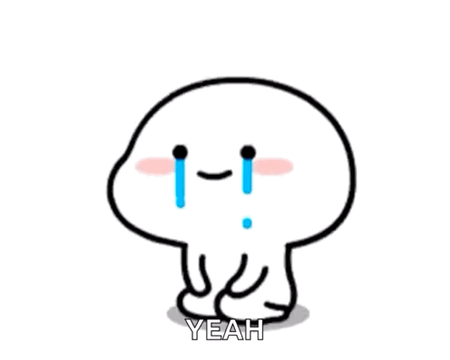 Cartoon Crying Tear Saying Yeah