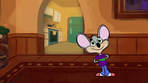 Cartoon Cute Chuck E Cheese GIF