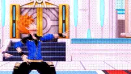 Cartoon Dancing in Front of Door