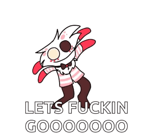 Cartoon Dancing Let's Fuckin Gooooo GIF